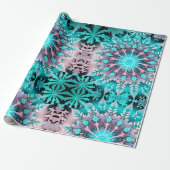 Festliche Wrap Wonderland 'Krawatte-Dyed Snowflake Geschenkpapier (Ungerollt)