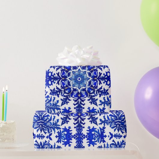 Festliche Wrap Wonderland 'Royal Blue' Geschenkpapier (Partygeschenke)