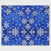 Festliche Wrap Wonderland 'Schneeflocken auf Royal Geschenkpapier (Flach)
