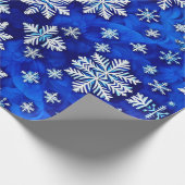 Festliche Wrap Wonderland 'Schneeflocken auf Royal Geschenkpapier (Ecke)