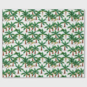 Festliche Wrap Wonderland 'Weihnachtspalmen' Geschenkpapier (Flach)