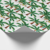 Festliche Wrap Wonderland 'Weihnachtspalmen' Geschenkpapier (Ecke)
