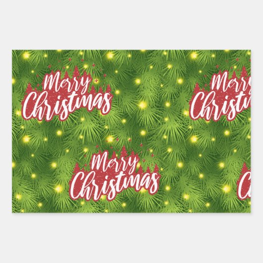 Festliche Wraps für fröhliche Momente Geschenkpapier Set (Vorderseite 3)