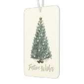 Festliche Wünsche. Weihnachtsbaum-Design Autolufterfrischer (Links)