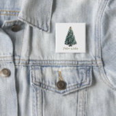 Festliche Wünsche. Weihnachtsbaum-Design Button (Beispiel)