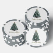 Festliche Wünsche. Weihnachtsbaum-Design Pokerchips (Stapel)