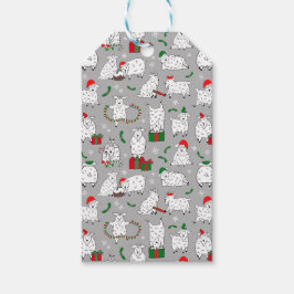 Festliche Ziegen zu Weihnachten Geschenkanhänger