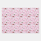 Festliche Ziegen zu Weihnachten Geschenkpapier Set (Vorderseite 3)