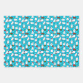 Festliche Ziegen zu Weihnachten Geschenkpapier Set (Vorderseite 2)