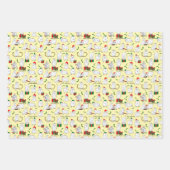 Festliche Ziegen zu Weihnachten Geschenkpapier Set (Vorderseite)