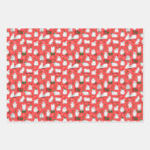 Festliche Ziegen zu Weihnachten Geschenkpapier Set (Vorderseite 3)