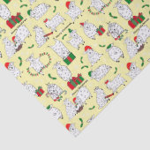 Festliche Ziegen zu Weihnachten Seidenpapier (Detail)