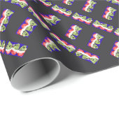 Festliche Zombies Geschenkpapier (Rolleneckpunkt)