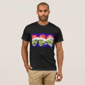 Festliche Zombies T-Shirt (Vorne ganz)