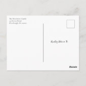 Festliche Zuhause Holiday Open House Foto Einladun Postkarte (Rückseite)