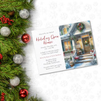Festliche Zuhause Holiday Open House Foto Einladun