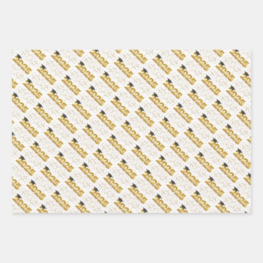 Festlicher Abschluss 2025 Geschenkpapier Set (Vorderseite 2)