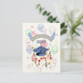 Festlicher Abschluss Ballons 2018 Postkarte (Stehend Vorderseite)