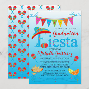 Festlicher Abschluss Fiesta Einladung