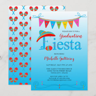 Festlicher Abschluss Fiesta Einladung