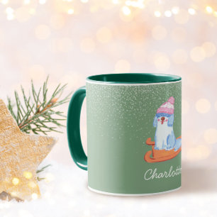 Festlicher Altenglischer Schäferhund-Name Pistazie Tasse