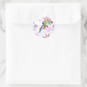 Festlicher Axlotl Runder Aufkleber (Tasche)