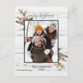 Festlicher Bauernhof Frohe Weihnachten Foto (Vorderseite)