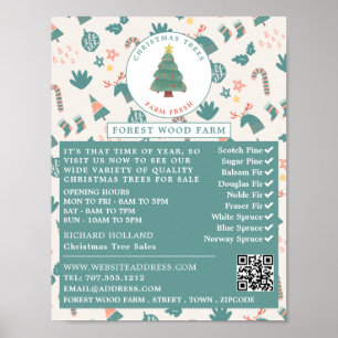 Festlicher Baum und Hintergrund, Verkauf von Weihn Poster