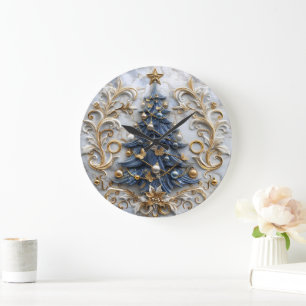 Festlicher Baumschmuck Große Wanduhr