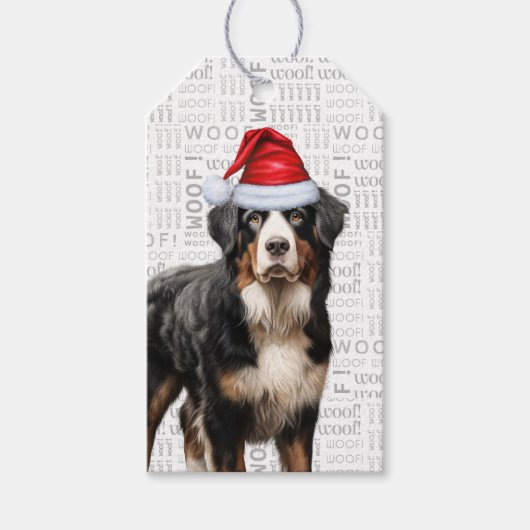 Festlicher Berner Bergkinder Weihnachtsfeiertag Geschenkanhänger (Vorderseite)