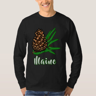 Festlicher Besuch Maine Vacation Pinecone Pinecone T-Shirt