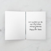 Festlicher Bigfoot Feiertagskarte (Innenseite)