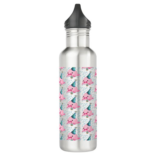 Festlicher Blobfish Geburtstag  Edelstahlflasche (Links)