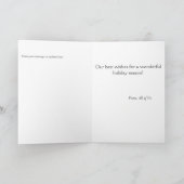 Festlicher Bluebird-Faltenurlaub / Weihnachtskarte Dankeskarte (Innenseite)