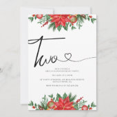 Festlicher Blumenurlaub 2. Geburtstag Party Einladung (Vorderseite)