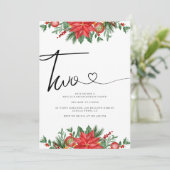 Festlicher Blumenurlaub 2. Geburtstag Party Einladung (Stehend Vorderseite)