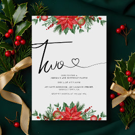 Festlicher Blumenurlaub 2. Geburtstag Party Einladung