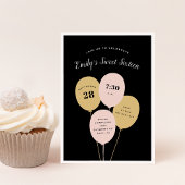 Festlicher Bunch | Einladung von 16 . Geburtstag