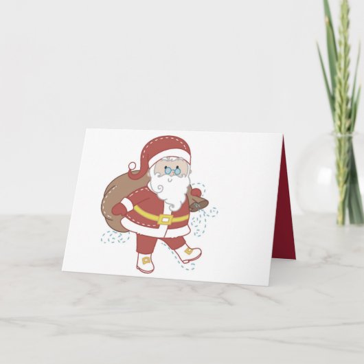 Festlicher Cartoon Feiertagskarte (Vorderseite)