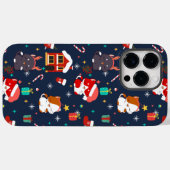 Festlicher Cartoon Santa Cat Feier Case-Mate iPhone Hülle (Rückseite (Horizontal))