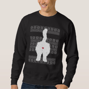 Festlicher Cat Hintern Ugly Weihnachtsfeiertag Sweatshirt