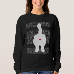 Festlicher Cat Hintern Ugly Weihnachtsfeiertag Sweatshirt