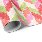 Festlicher Chevron-Weihnachten Geschenkpapier (Rolleneckpunkt)