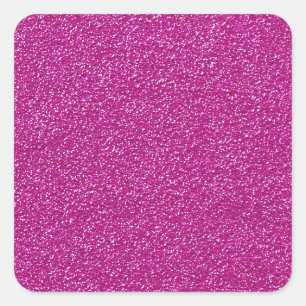Festlicher Chic-Rosa-Glitzer-Hintergrund Quadratischer Aufkleber