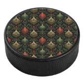 Festlicher Damast Eishockey Puck (3/4)