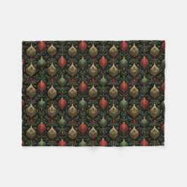 Festlicher Damast  Fleecedecke