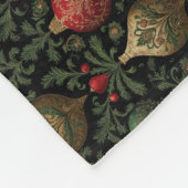 Festlicher Damast  Fleecedecke (Ecke)