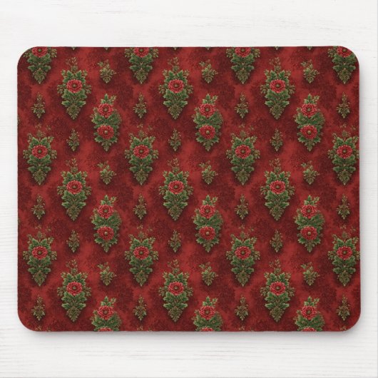 Festlicher Damast  Mousepad (Vorne)