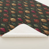 Festlicher Damast  Sherpadecke (3/4)