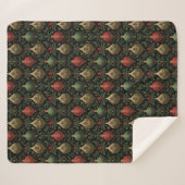 Festlicher Damast  Sherpadecke (Vorderseite (Horizontal))